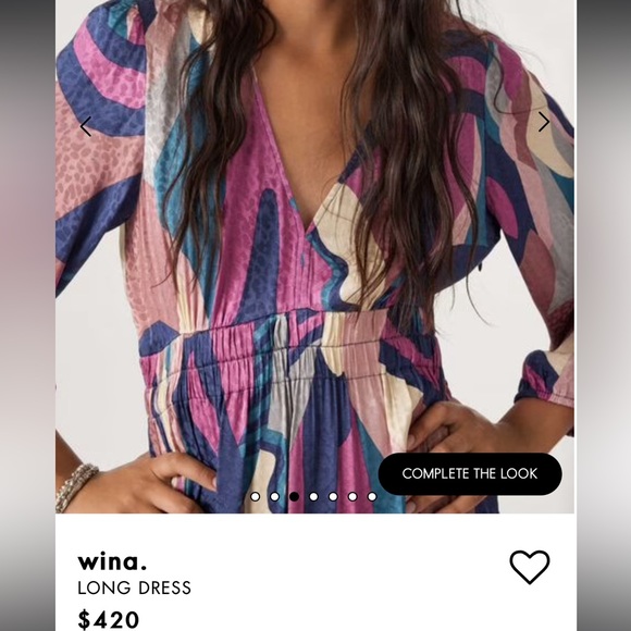 BA&SH BASH Wina Long dress Blue - Picture 9 of 9